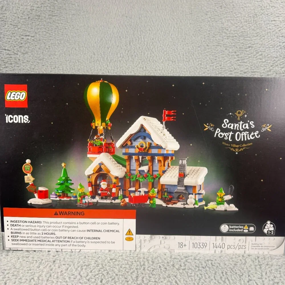 LEGO 10339 Santa's Post Office Christmas Toy Building Set Holiday Gift Collector